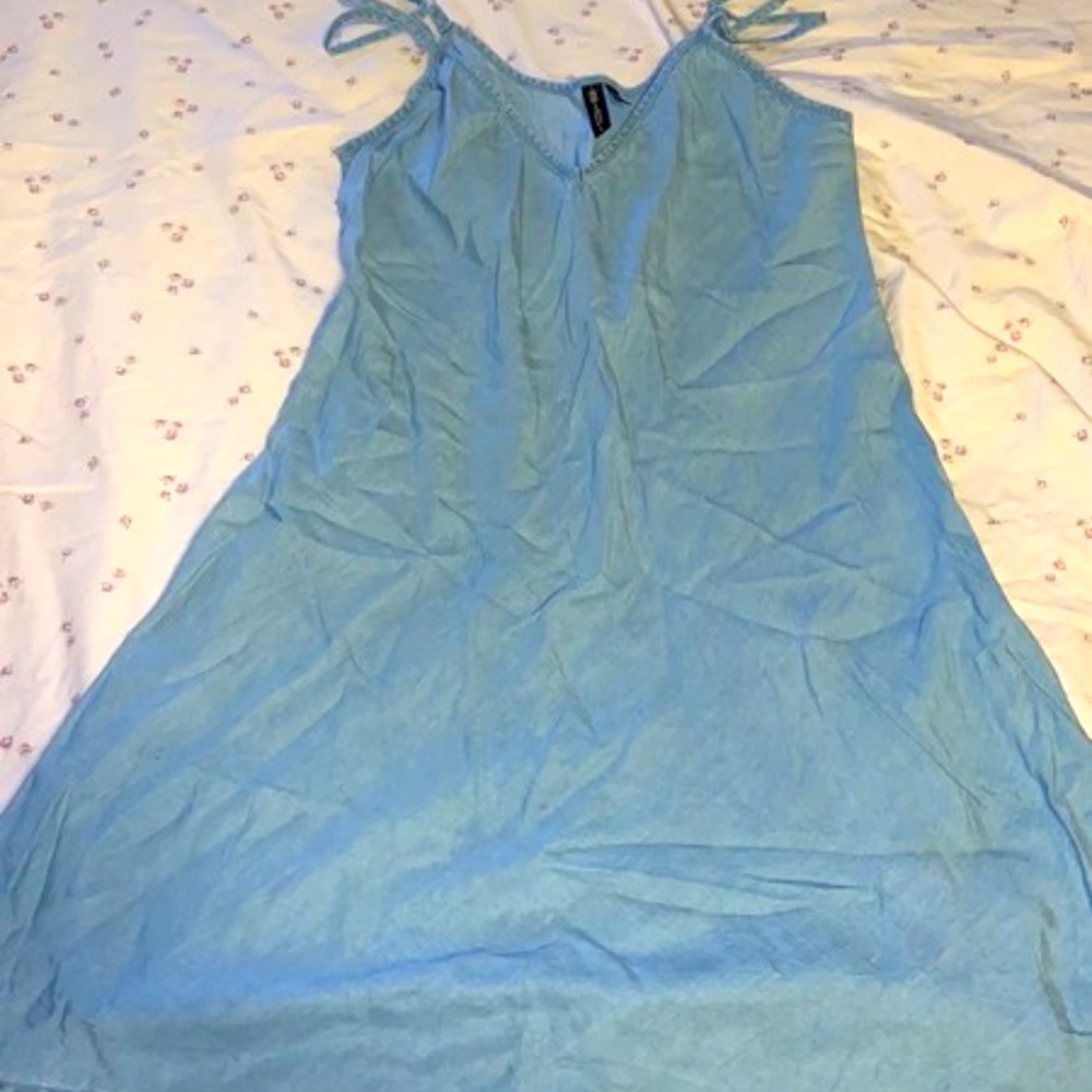 Blue babydoll dress